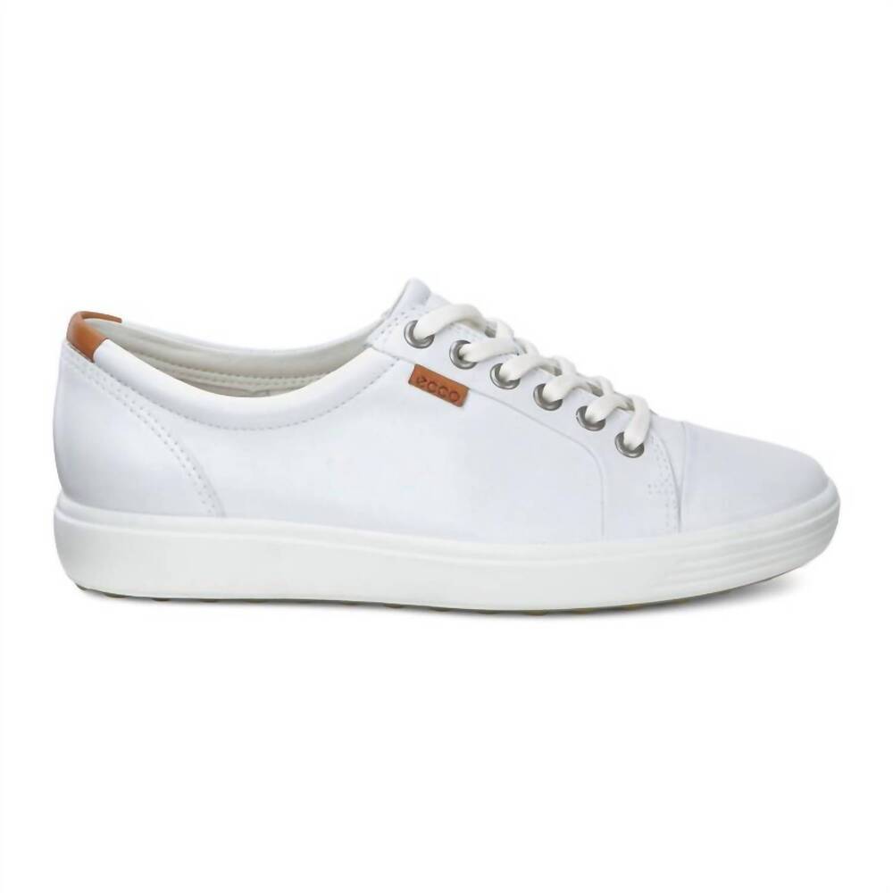 NEW ECCO women's soft 7 sneaker in white
